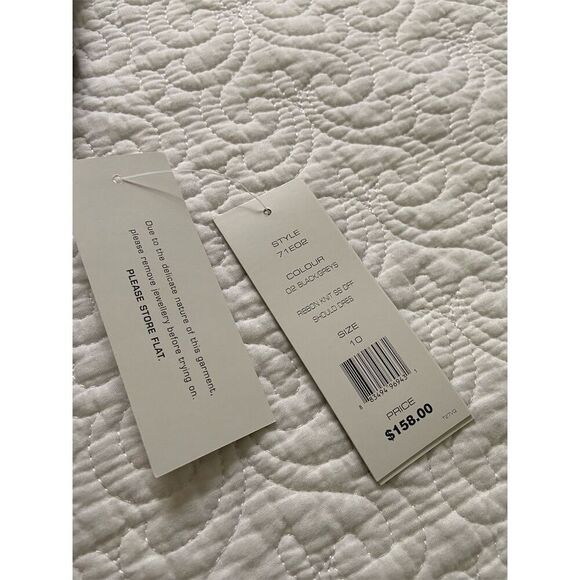 French Connection Bodycon Gray Striped Dress Size 10 Knee Length - Picture 6 of 13